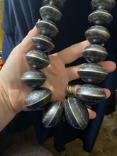 Wow! Heavy 45 inch Stamped, Vintage, sterling silver necklace!