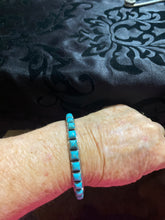 Turquoise square bangle bracelet