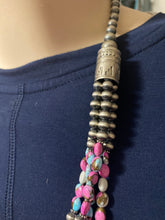 The cotton candy 24 inch multi strand necklace