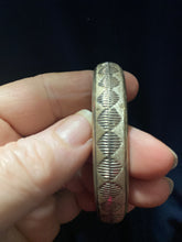 Sterling silver diamond cut bangle bracelet!