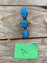 3 stone turquoise rings