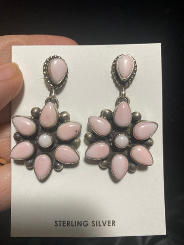The Heart breaker Pink Conch earrings
