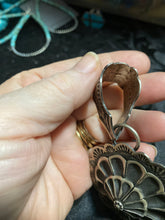 Sterling, silver layered flower design, Tahe creation