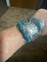The Tim Yazzie saddle sterling silver bracelet