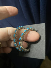 The turquoise Zuni turquoise hoop, earrings, ￼Hoops