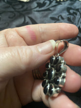 Black onyx simple oval cluster Pendant