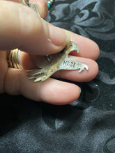Vintage Sterling silver, hand tooled eagle pendant