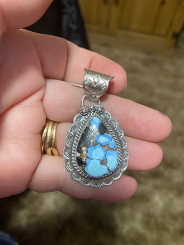 Golden Hill Turquoise teardrop Pendant