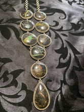 The 8 round blackjack Stones with one teardrop stone in this Trophy necklace ￼