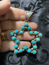 The medium Kingman turquoise star pendant