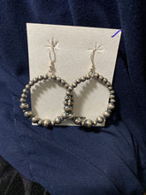 The Navajo Pearl Circle earrings 1 1/2 inch