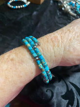 New arrival:  Navajo Pearls and Turquoise on memory wire!