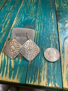Sterling Silver Sun Face earrings