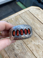 The vintage shadowbox red coral bracelet