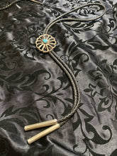 Oval, Tufa, sterling silver Bolo