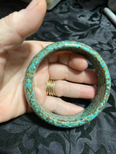 Speckled turquoise bangle