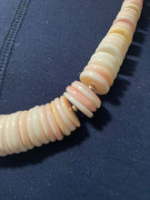 Multi size pink Conch shell beads, plus Navajo necklace