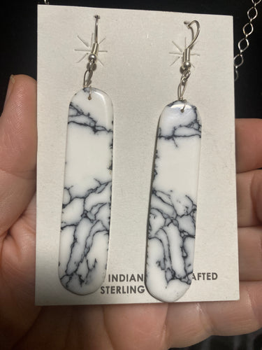 Solid slab earrings