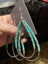 Double Heishi Navajo pearl earrings