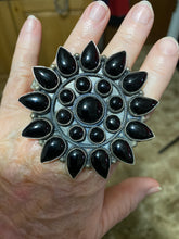 Round Teardrop Black Onyx ring