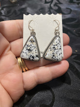 “ White Buffalo River Stone " earrings