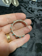 Sleeping beauty turquoise zuni hoops