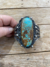 Large Single Stone Heavy sterling bracelet