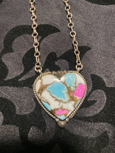 "The Angels Heart” cotton candy Turquoise choker