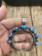 The golden Hill, seven Turquoise Stone Tufa Pendant
