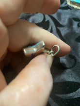 Tiny star turquoise pendant.