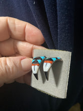 Zuni inlay/ half hoops