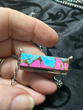 Cotton Candy bar necklace #1