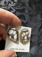 Freda Martinez, Navajo, wild horse earrings