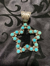 The medium Kingman turquoise star pendant