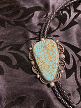 #8 turquoise, and sterling silver bolo