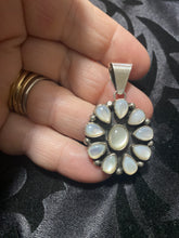 Mother of Pearl, Sterling silver small pendant
