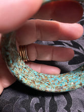 Speckled turquoise bangle
