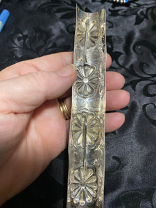 6" STAMPED STERLING AND KINGMAN BRAID KEEPER