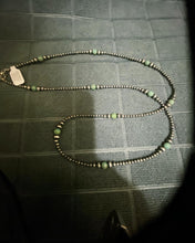 Nevada Green Turquoise and Navajo Pearls 36 inch necklace