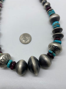 Multi Shapes/colors Navajo Pearl Necklace