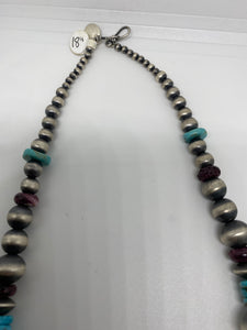 Multi Shapes/colors Navajo Pearl Necklace