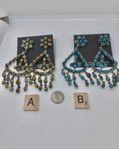 Turquoise Chandelier Earrings