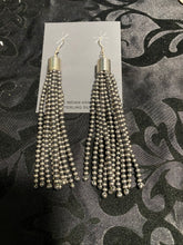 Long multi strand, Navajo pearl earrings