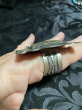 Large sterling silver, square Concho ring!