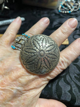 Round,thick, sterling, silver Concho ring