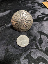 Round,thick, sterling, silver Concho ring