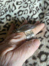 Round,thick, sterling, silver Concho ring
