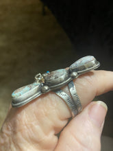 “The dice” 3 stone Dry Creek Turquoise ring