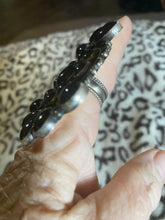 Cluster black Onyx ring