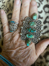 Royston Turquoise large decorative 5 stone ring